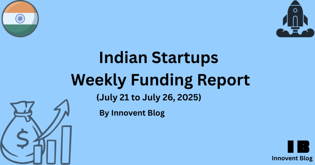 Indian Startups Funding Report (21–26 July 2025): $202.79 Mn Raised