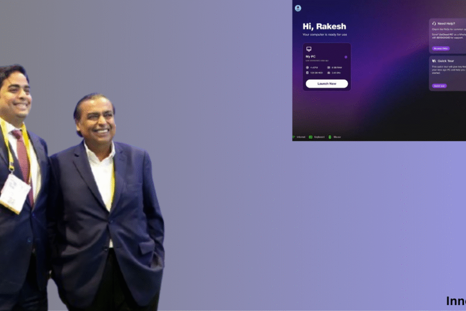 innovent blog post on Jio Launches Virtual Desktop to Transform TVs in India